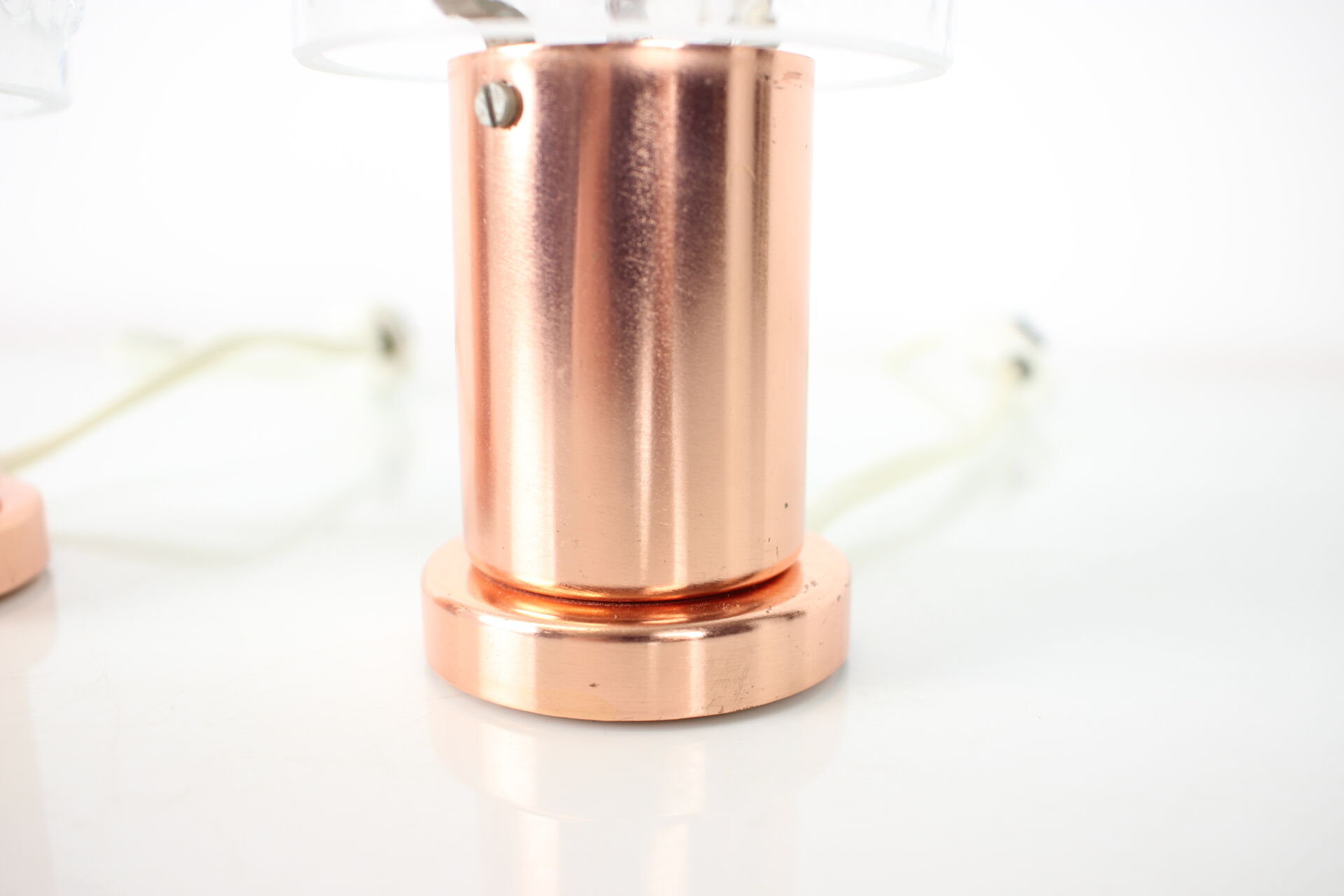 1970s Pair of Copper Table Lamps by Kamenický Šenov, Czechoslovakia