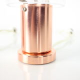 1970s Pair of Copper Table Lamps by Kamenický Šenov, Czechoslovakia