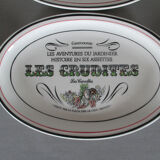 6 plates Gien raw vegetables the adventures of the gardener the collector