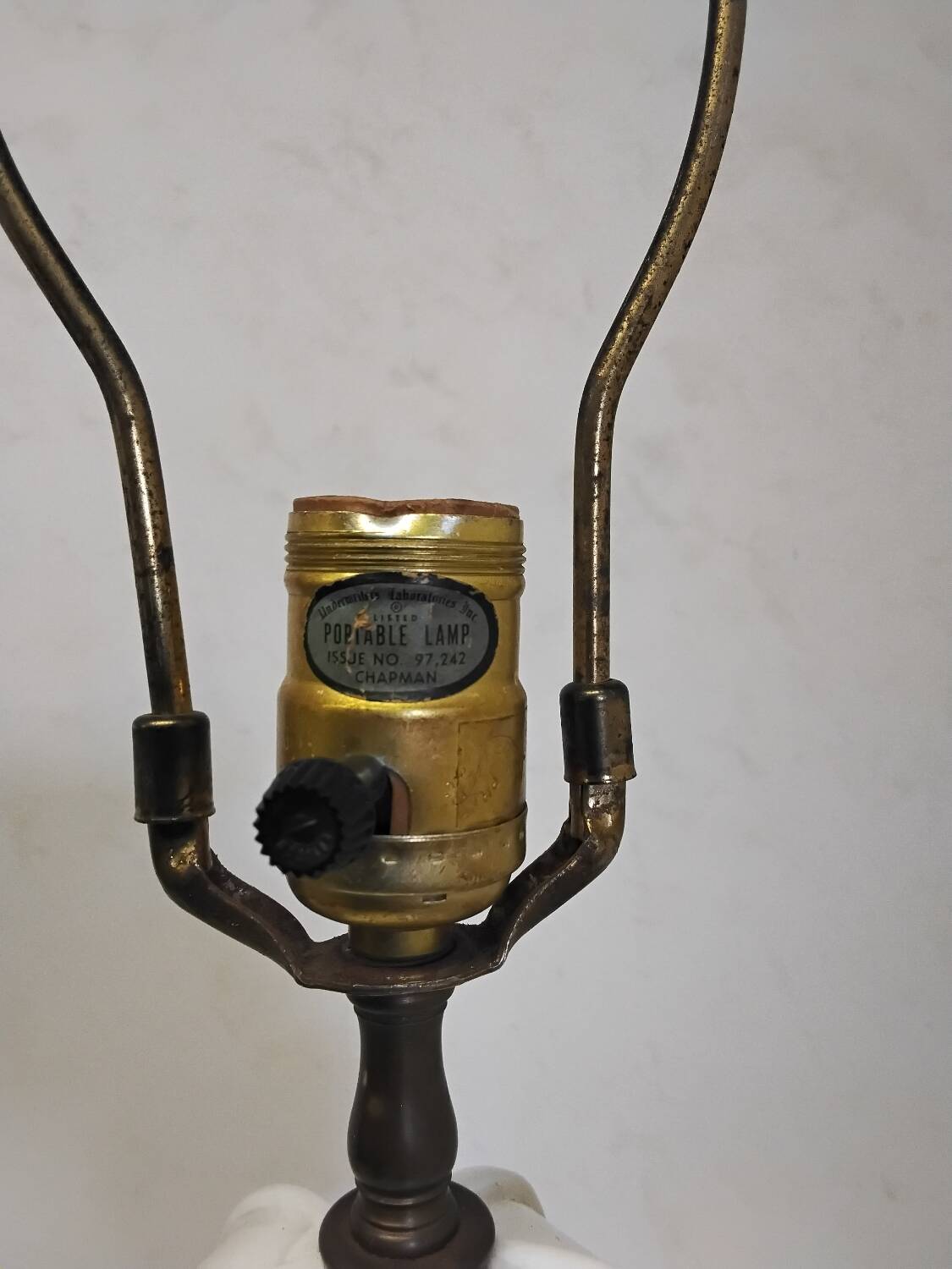 Large Hollywood Regency Style Ceramic Lamp Base