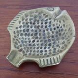 Brutalist Bronze Fish Ashtray, 1960s