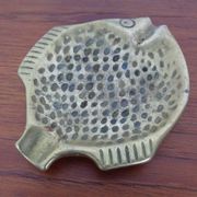 Brutalist Bronze Fish Ashtray, 1960s