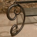 Table basse en fer forgé