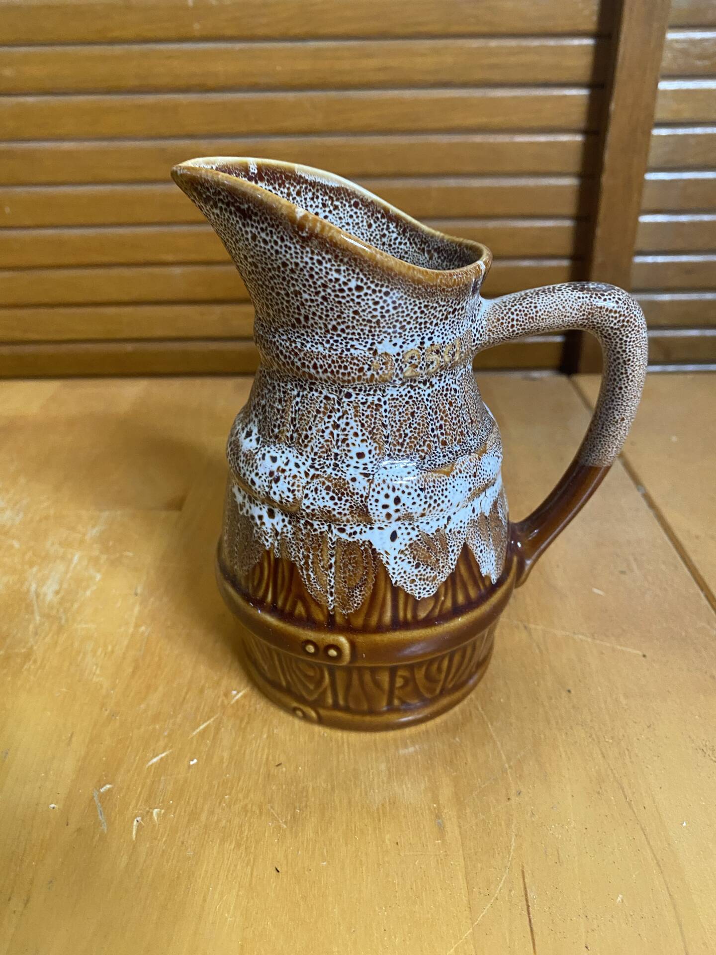 Series 5 Jug Barrel Shape REVOL Flamed Ceramic 1/4 Litre Vintage