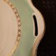 Plat vintage ø27 cm porcelaine sarreguemines flameco vert