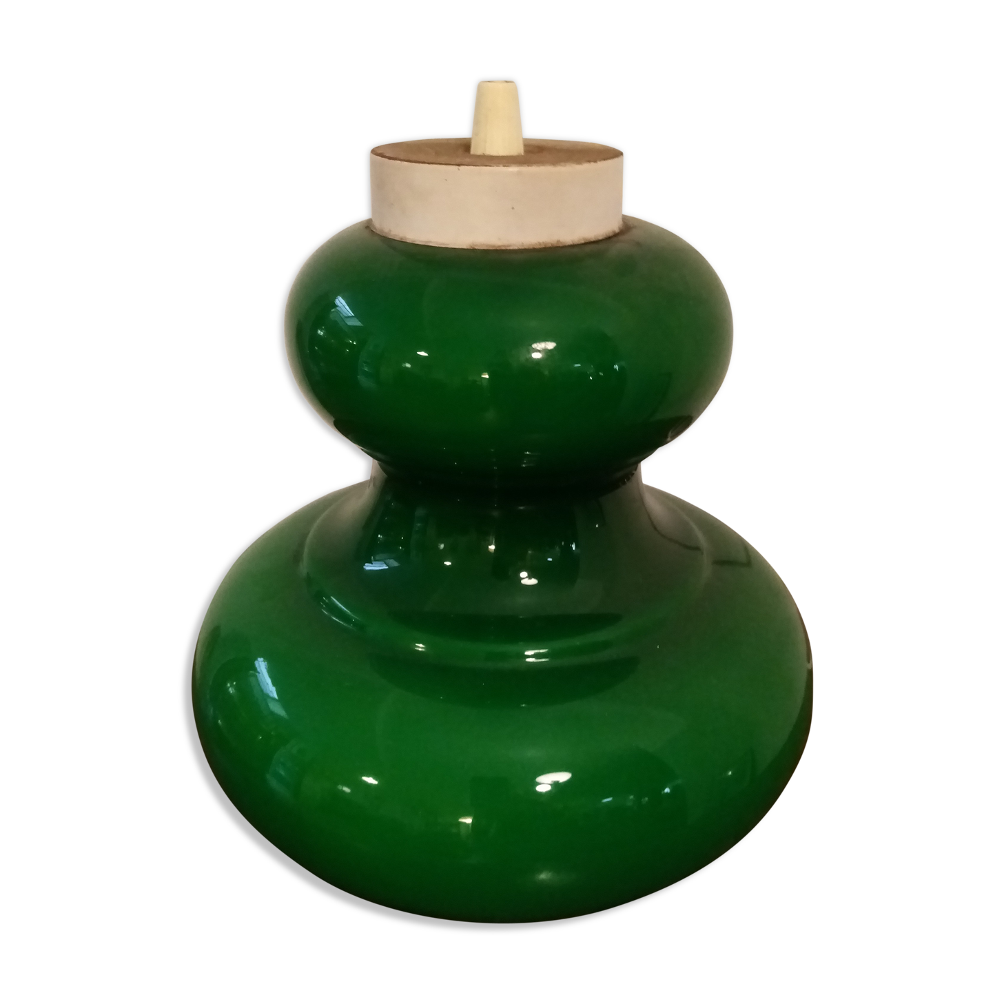 Opaline hanging lamp