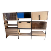 Bibliothèque modulable années 50-60