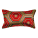 Coussin lombaire hexagonal vermillon Kikkō Vanguard — noir, rouge et or