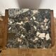 Walnut burr bedside table, French Art Deco, 1920s/30s.