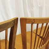 Vintage STOL Kamnik Wooden Dining Chair: 1960s Yugoslavia Bistro Style
