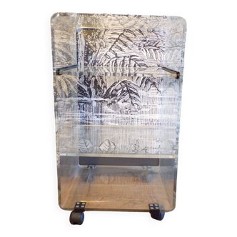 Vintage plexiglass furniture