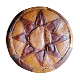 Pouf leather morocco