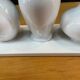 Silea white ceramic trio