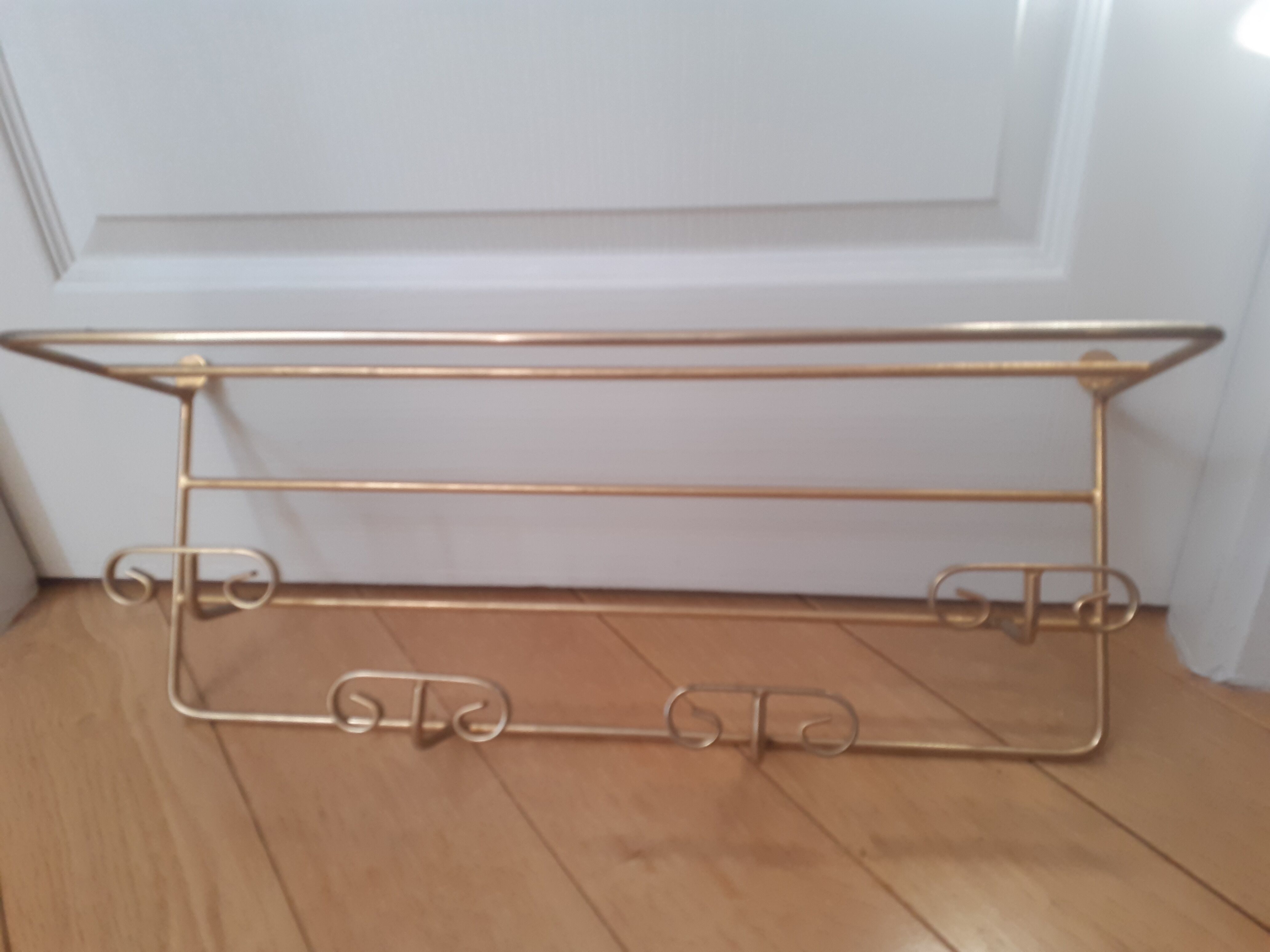 Golden coat rack 4 hooks