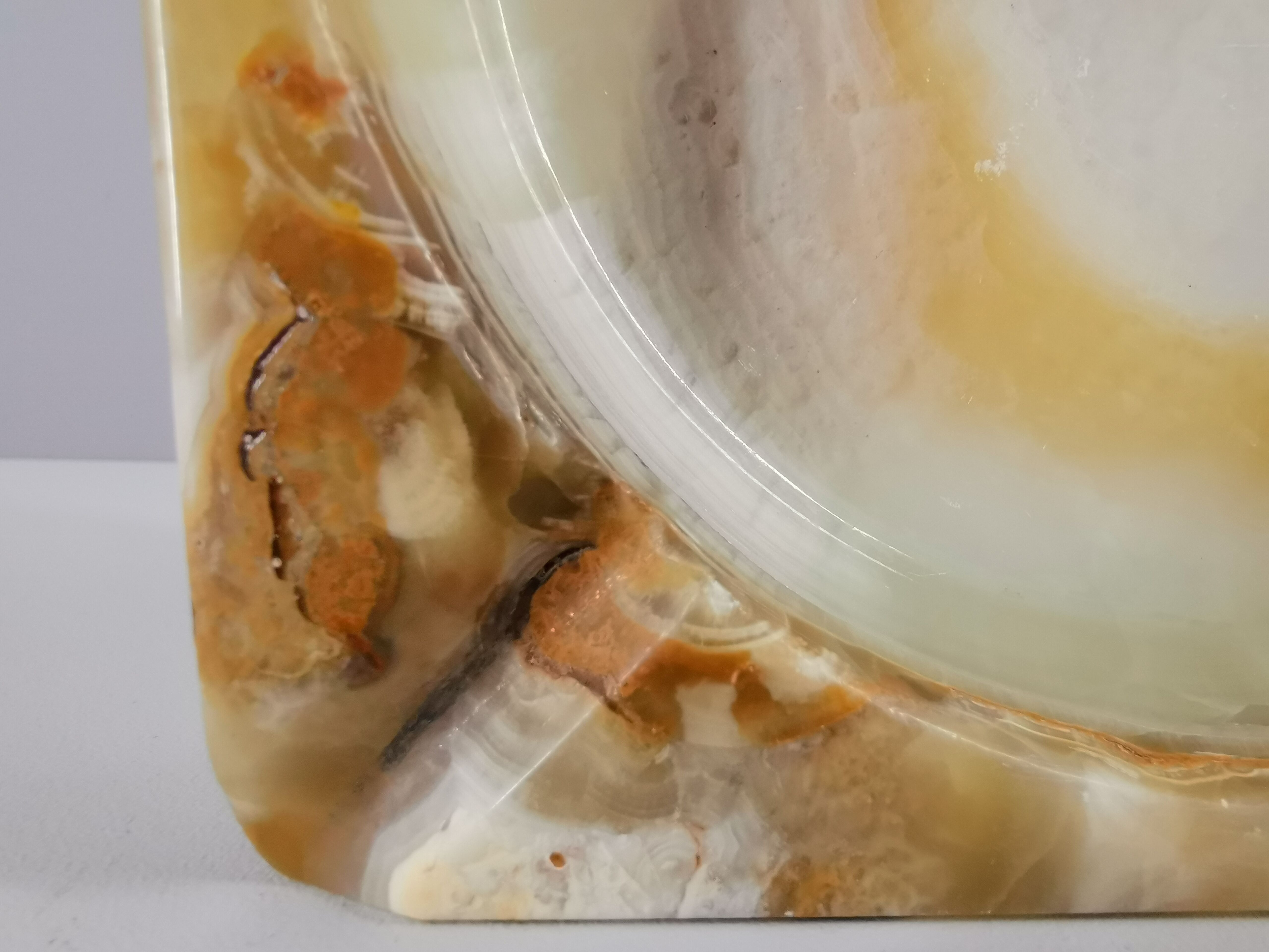 Transparent alabaster ashtray 50s