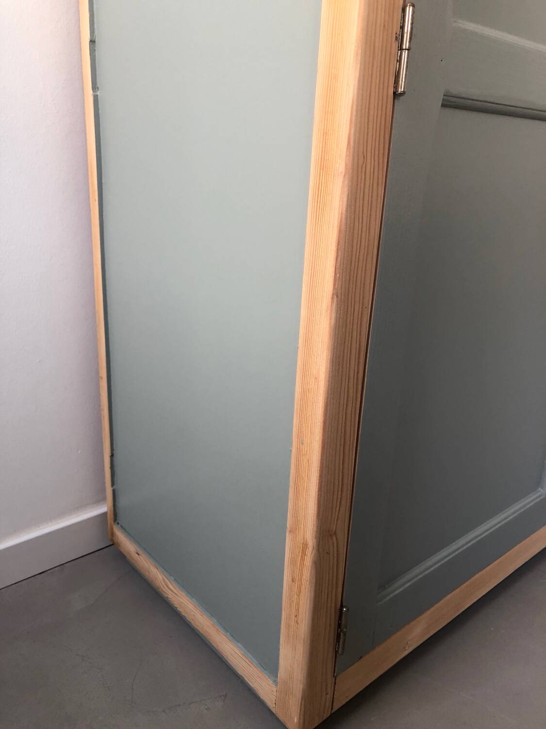 Verdigris two-door wardrobe