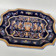 Very large soup tureen and its plate in Gien earthenware. 20th century.