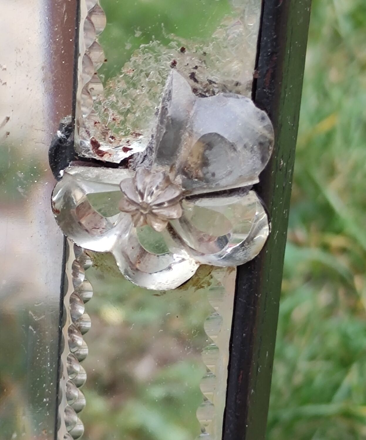 Old Venetian mirror closed