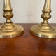Pair of brass candle holders 28,5cm