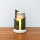 Postmodern stone table lamp, 1980s