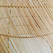 Rattan and wicker pendant lamp, bohemian lampshade