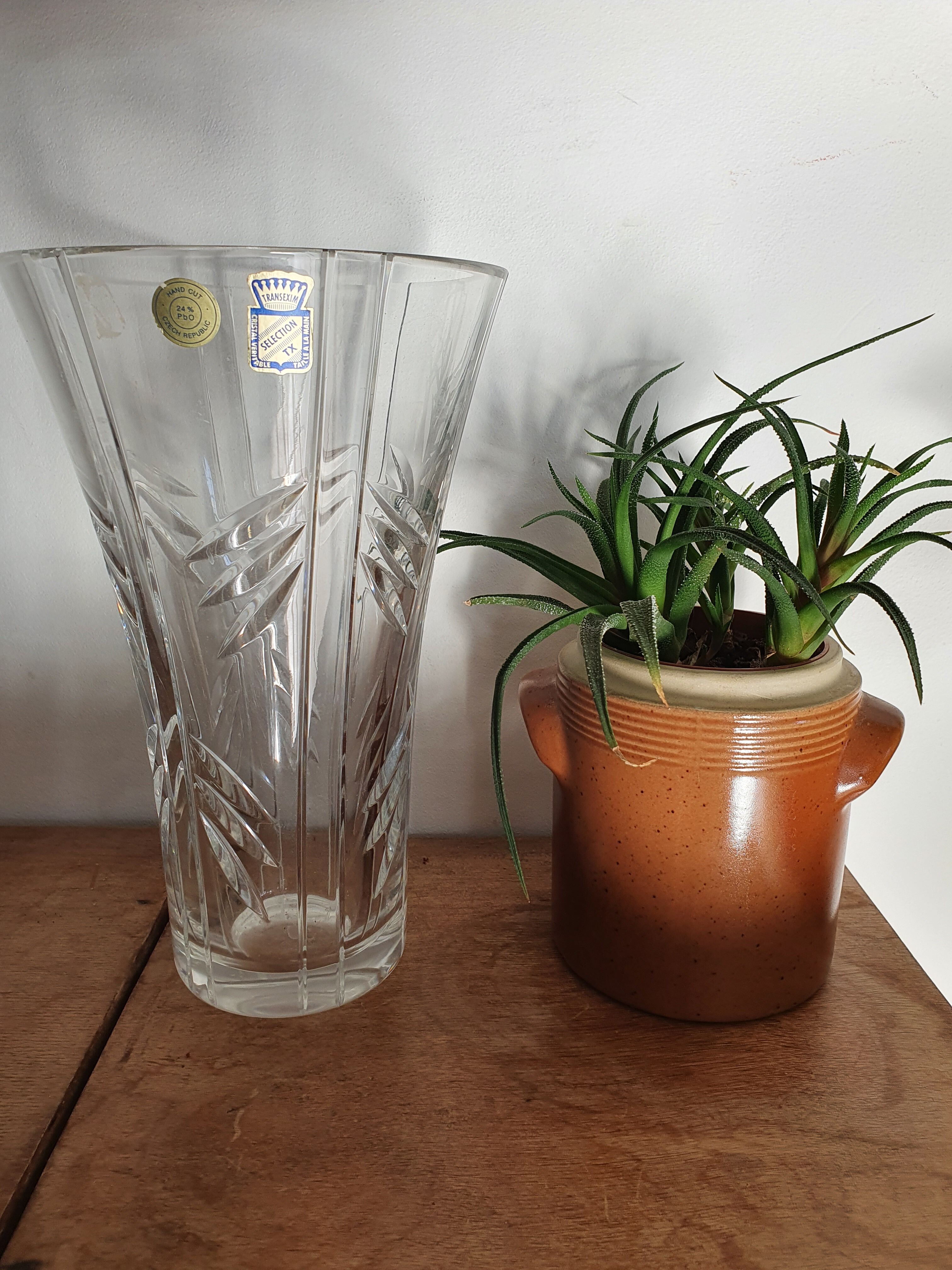 Crystal vase from the Czech Republic