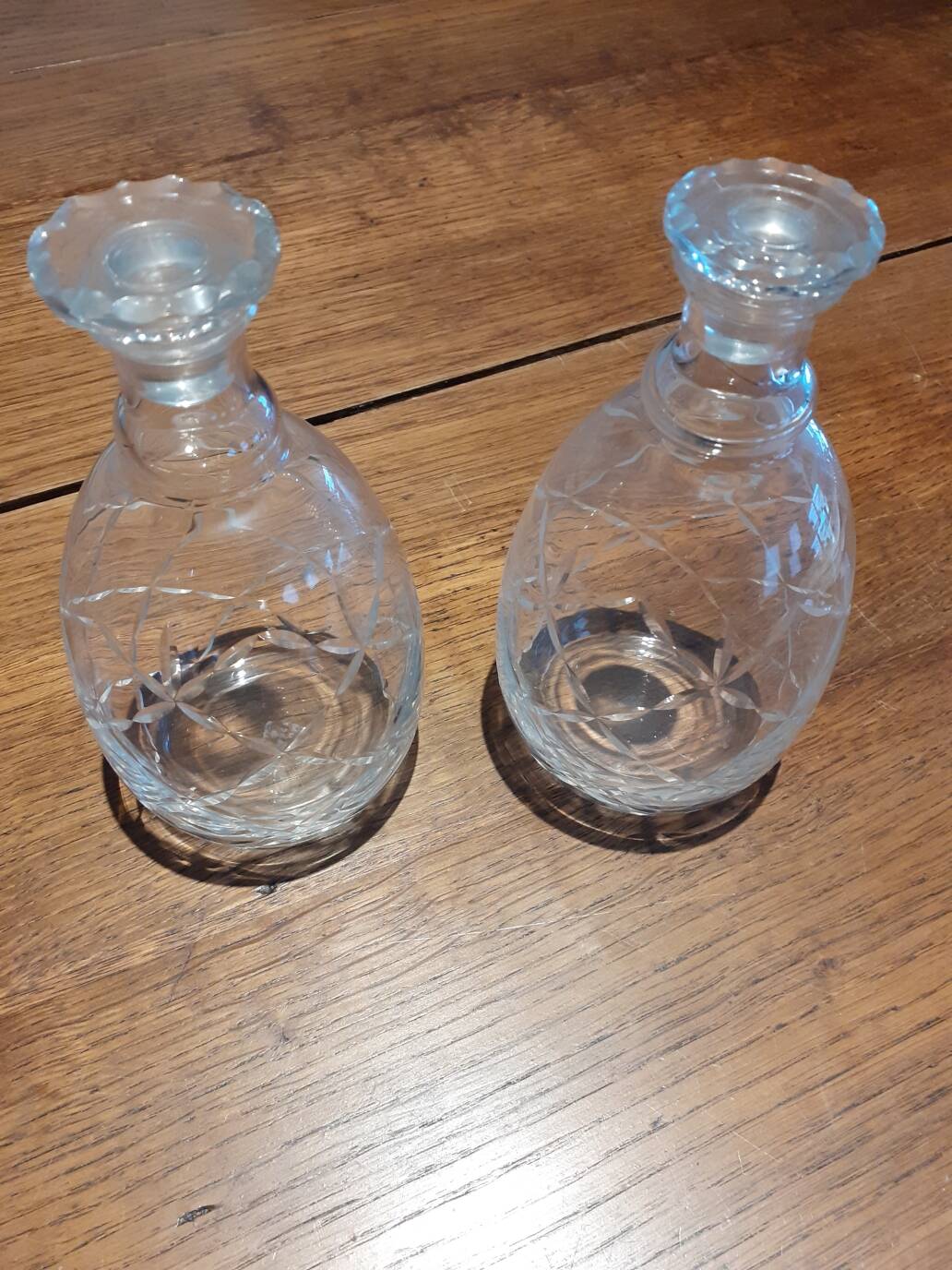 Daum antique carafes