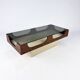 Vintage Space Age Coffee Table with Smoke Glass Table Top, 1960s