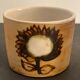 2 pots Pottery of La Colombe model sandstone flower 1970/1980