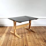 Vintage Scandinavian glass coffee table 1960 Ingmar Relling