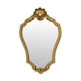 Vintage Gold Mirror Baroque Style Classic Crested Mirror 61cm