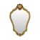 Vintage Gold Mirror Baroque Style Classic Crested Mirror 61cm