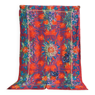 Kantha Suzani indien brodé multicolore – coton