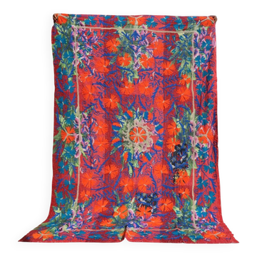 Kantha Suzani indien brodé multicolore – coton
