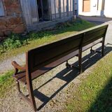 Pair of antique church pews