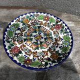 Plat Talavera - Céramique Mexicaine Vintage - Diamètre 29 cm