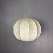 Midcentury space age cocoon hanging pendant ceiling lamp, 1960s
