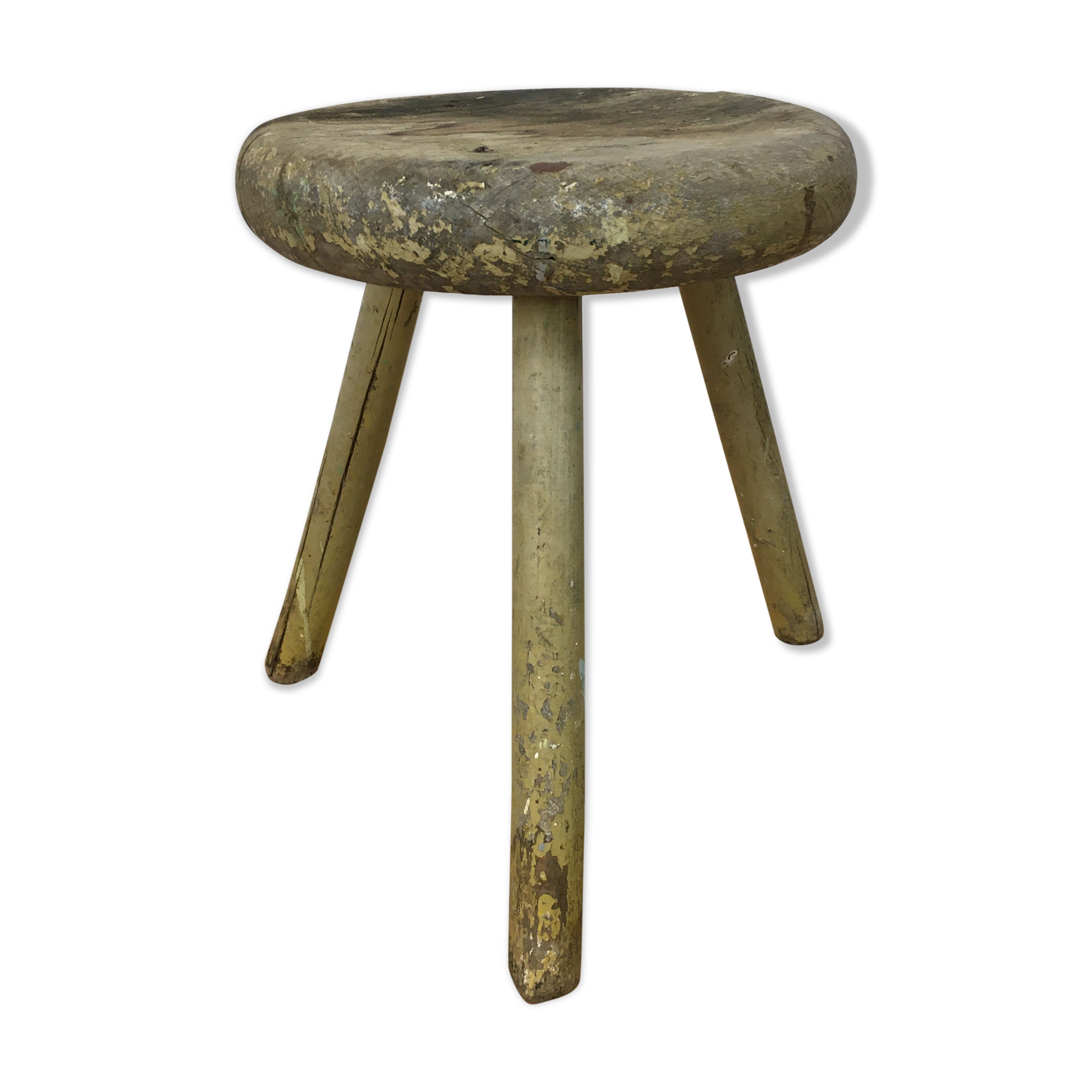Tabouret berger tripode, bois