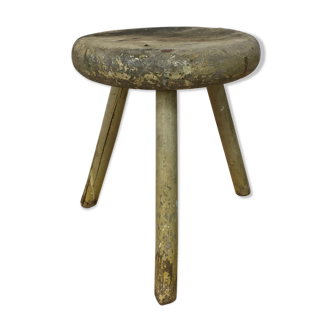 Tabouret berger tripode, bois