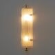 Pair of Art Dèco Style Italian Murano Glass and Brass Sconces