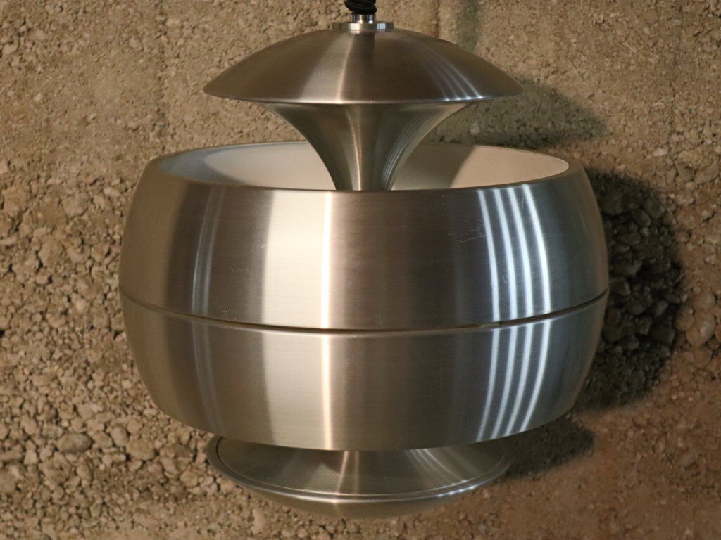 Aluminium "Space Age" hanging lamp 1970