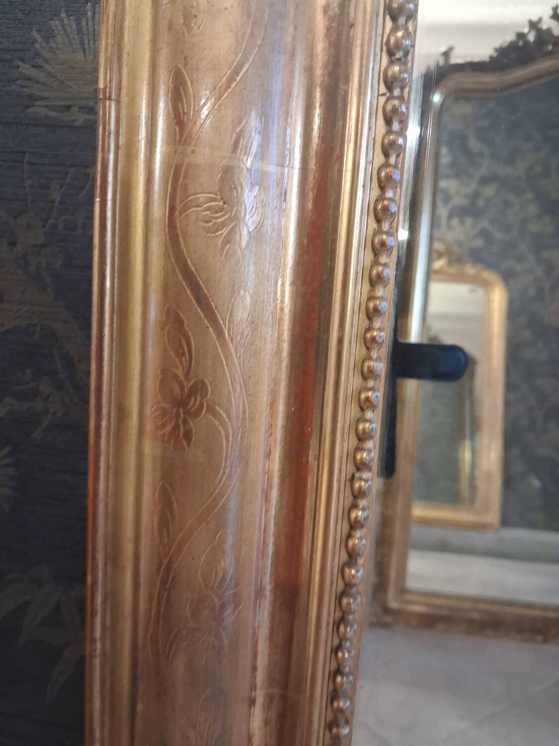 Louis Philippe period mirror 138 x 83 cm