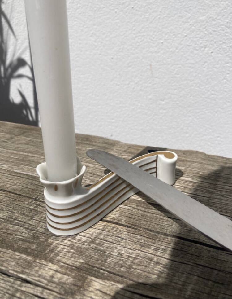 14 Limoges soliflore knife holders