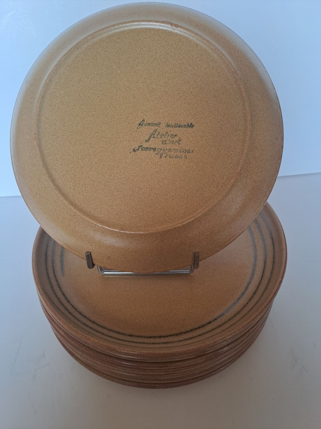 8 flat plates Chaumière Sarreguemines