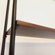 Vintage Italian double modular shelving unit in wood and metal
