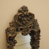 Mirror in a wooden frame, Italian design, 1960s, manufactured in Italy