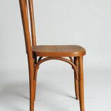 Chaise Bistrot Rotin en bois courbé