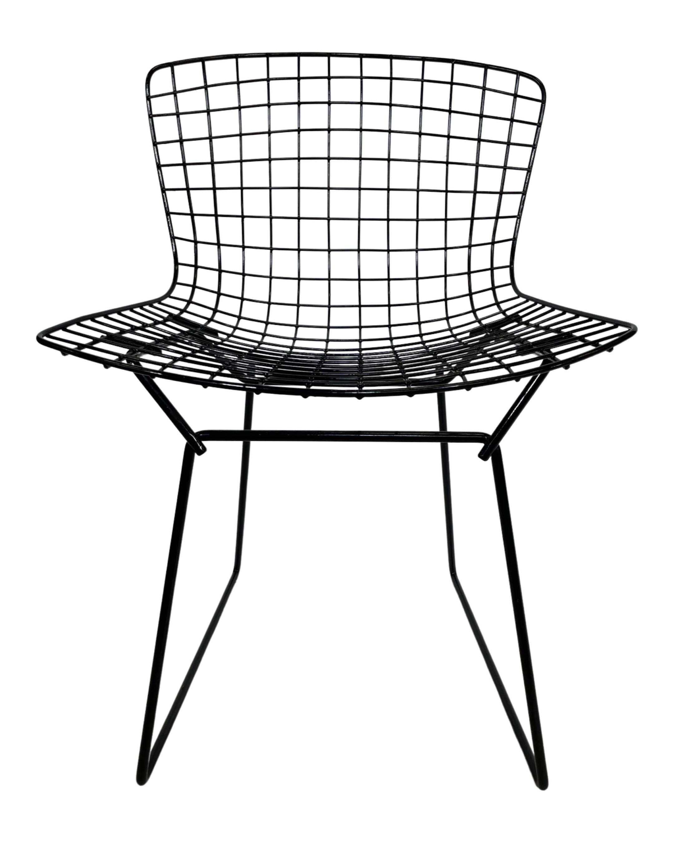 Harry Bertoia Chair 420 "wire" Knoll International in black