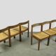 Vintage WENGE dining chairs in modern minimalist style, 1960s
