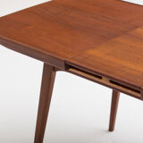 Extendable dining table by Louis Van Teeffelen for Wébé, Dutch design, 60’s